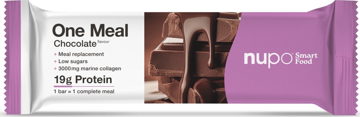 Nupo One Meal Bar Chokolade og kollagen, 60 g