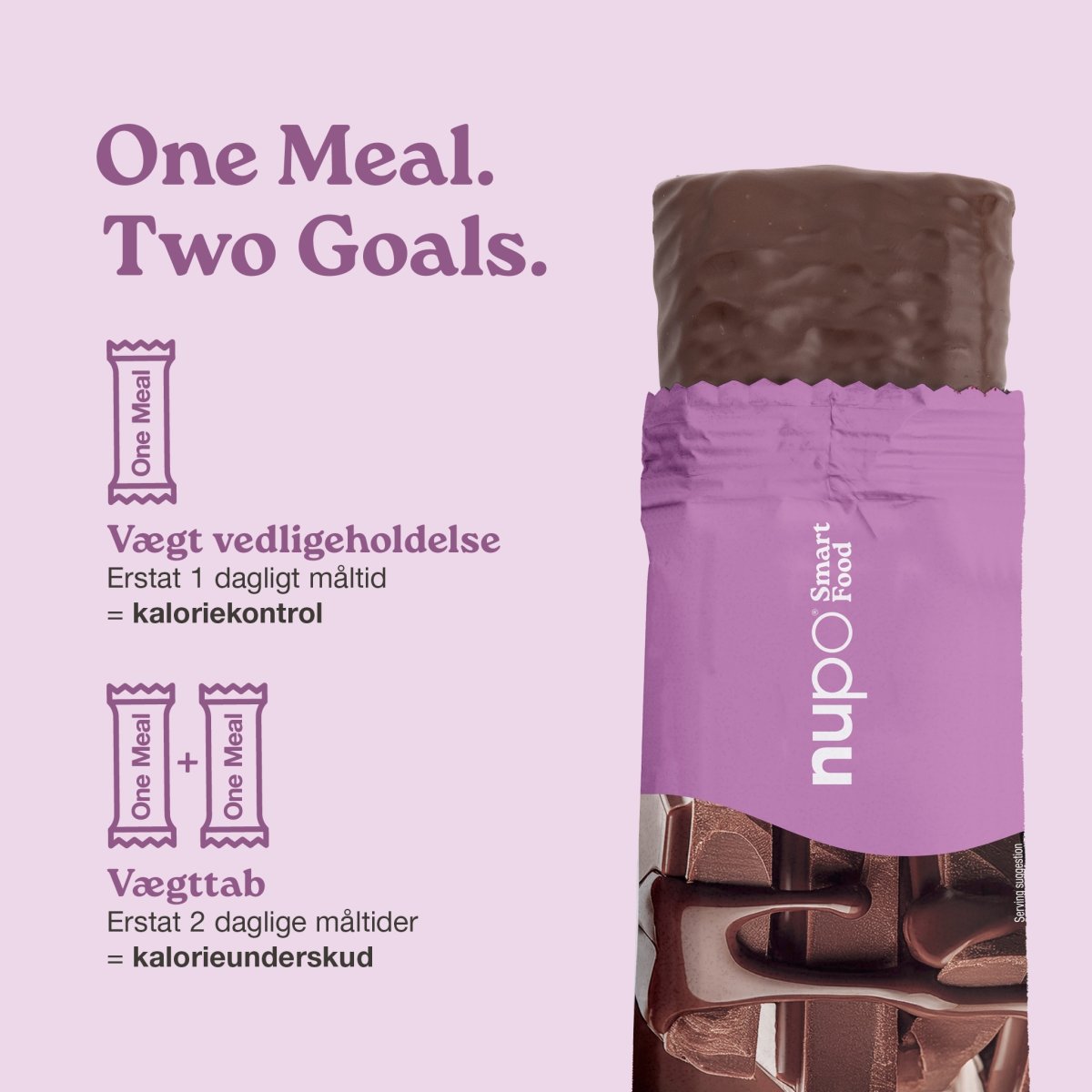 Nupo One Meal Bar Chokolade og kollagen, 60 g