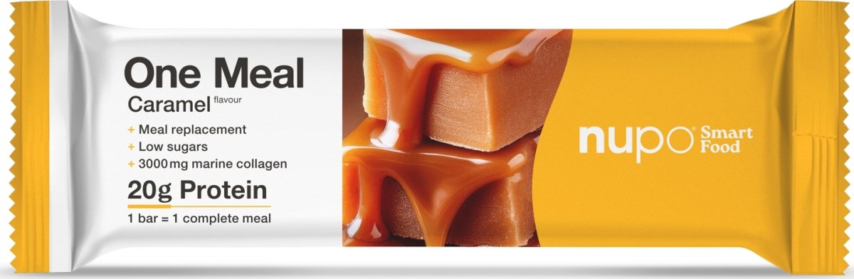 Nupo One Meal Bar Karamel og kollagen, 60 g