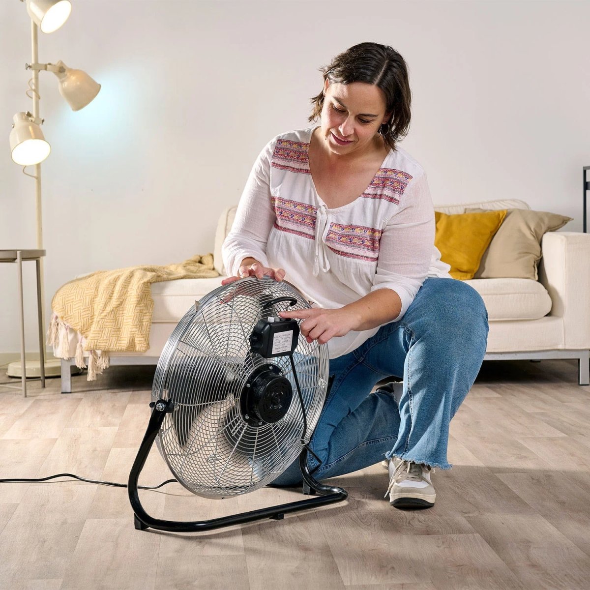 BLACK+DECKER Gulvventilator, 120W, Sort