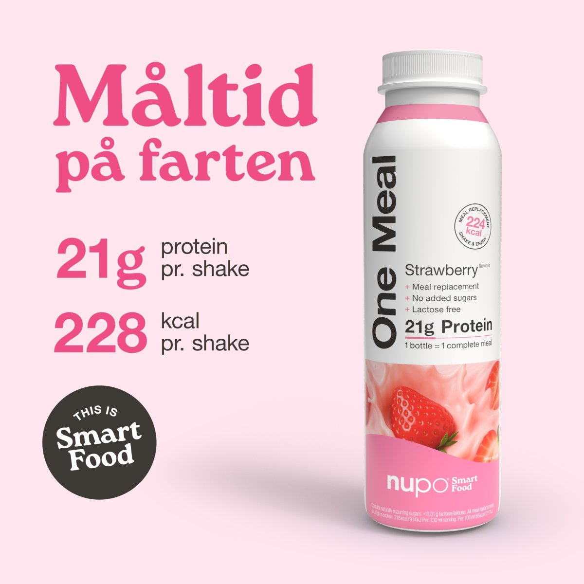 Nupo One Meal Stawberry, 330 ml