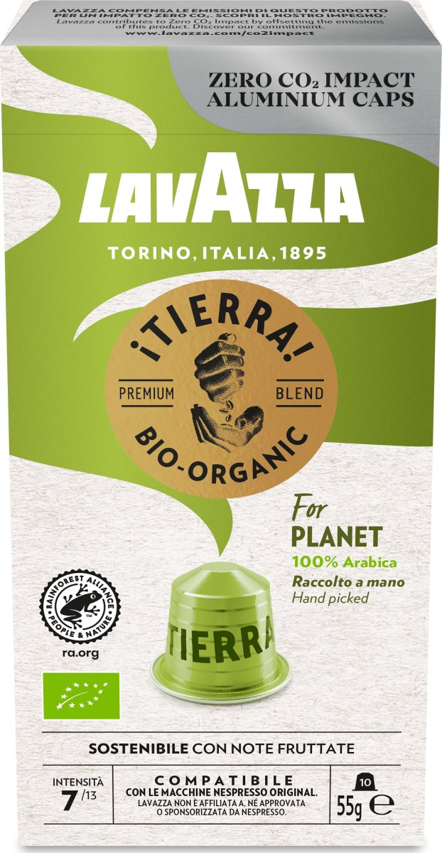 Lavazza Tierra for Planet Kapsler, 10 stk