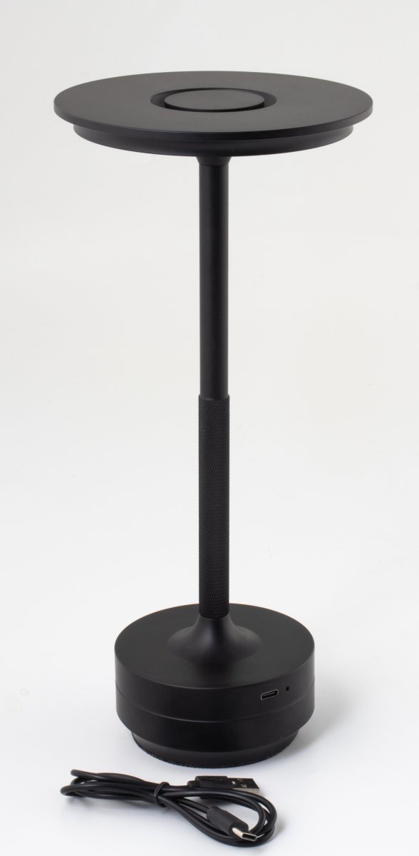 by Gaard Genopladelig Lampe 28 x 13 cm, sort