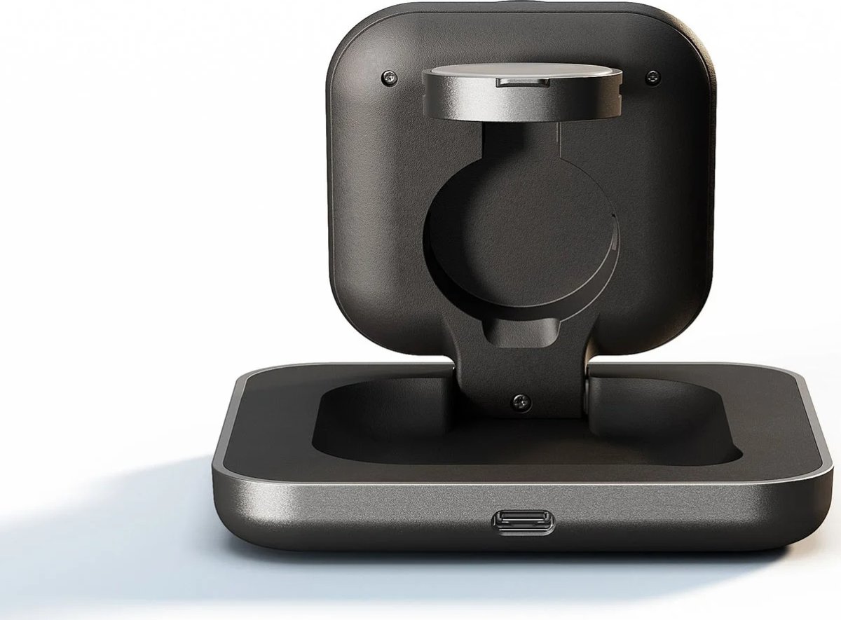 ZENS Oplader til natbord - Pro 2, Aluminium, Sort