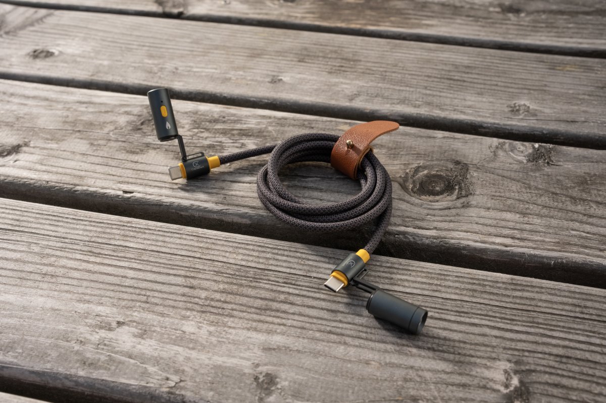 CapableX USB C ladekabel, lommelygte og lighter