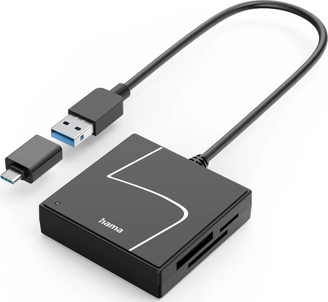 HAMA Kortlæser - USB 3.2 - SD / microSD / CF