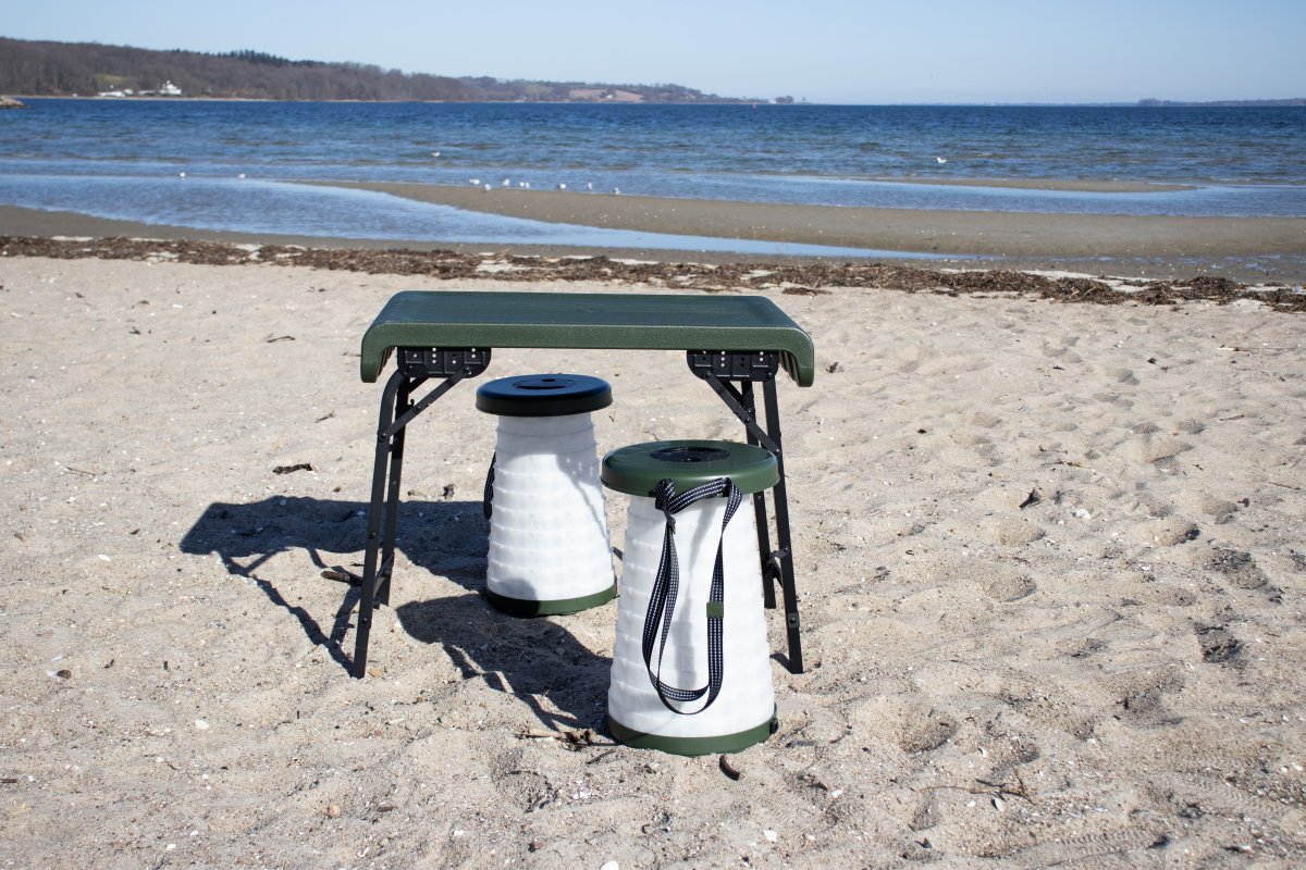 CapableX Sammenklappelig sæt bord & skamler m/led