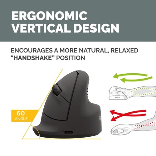 Fellowes Breyta ergonomisk vertikal mus