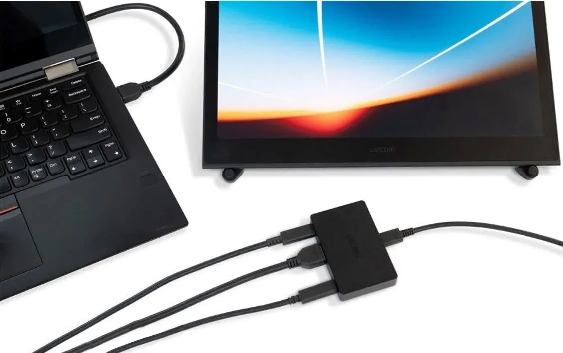 Wacom Konverter HDMI-USB-C Kit, inklusive Kabler