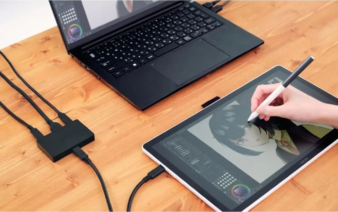 Wacom Konverter HDMI-USB-C Kit, inklusive Kabler