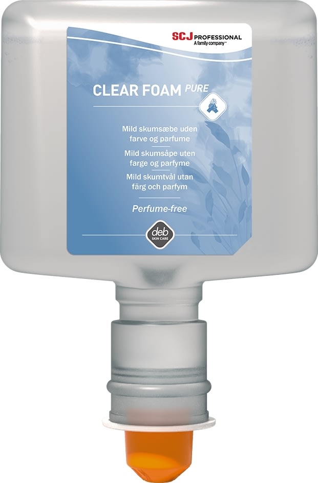 Deb Clear Foam PURE Skumsæbe u/parfume, 1,2 L