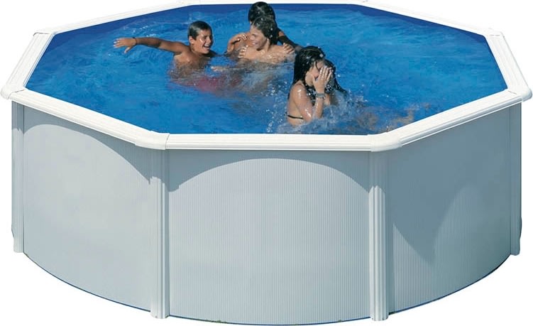 Swim & Fun rund pool Ø350 x 120 cm, hvid