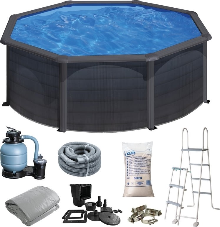 Swim & Fun rund pool Ø350 x 120 cm, grafit