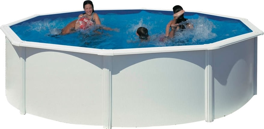 Swim & Fun rund pool Ø460 x 120 cm, hvid