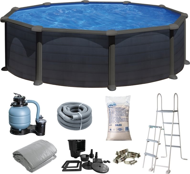 Swim & Fun rund pool Ø460 x 120 cm, grafit