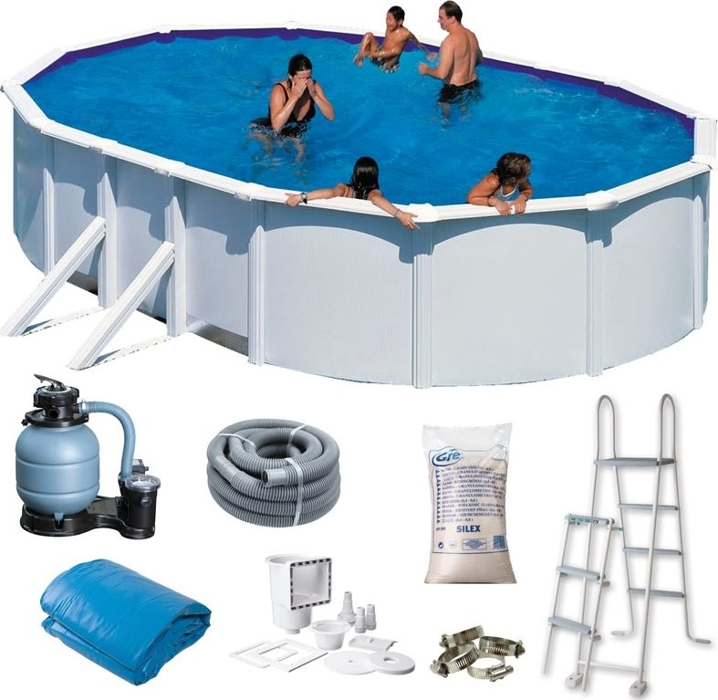 Swim & Fun oval pool 500 x 300 x 120 cm, hvid