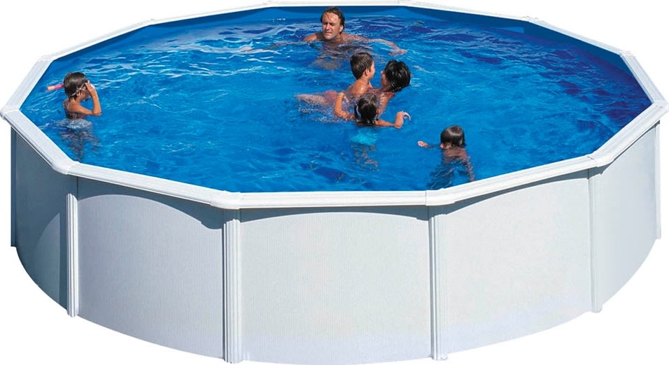 Swim & Fun rund pool Ø550 x 120 cm, hvid