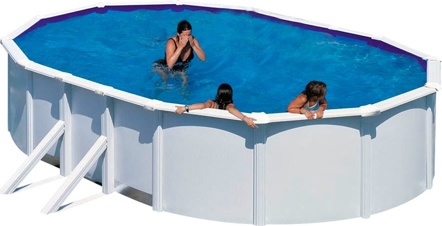 Swim & Fun oval pool 610 x 375 x 120 cm, hvid