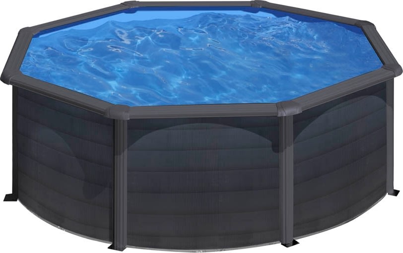 Swim & Fun rund pool Ø350 x 132 cm, grafit