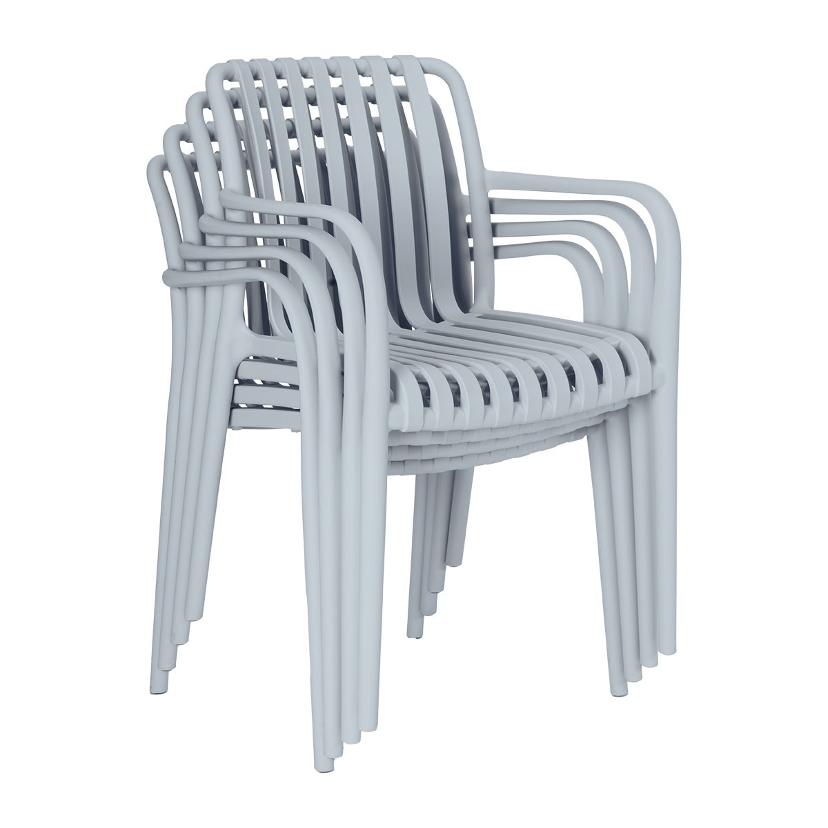 Cuba Havestol, plast, UV, stabelbar, blå