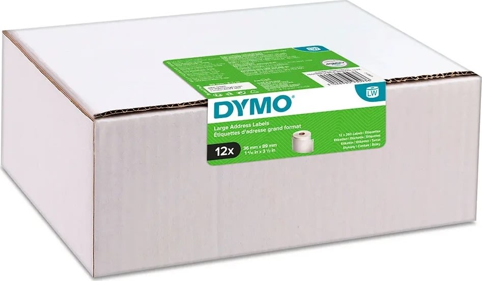 Dymo LabelWriter adresseetiket 36x89 mm