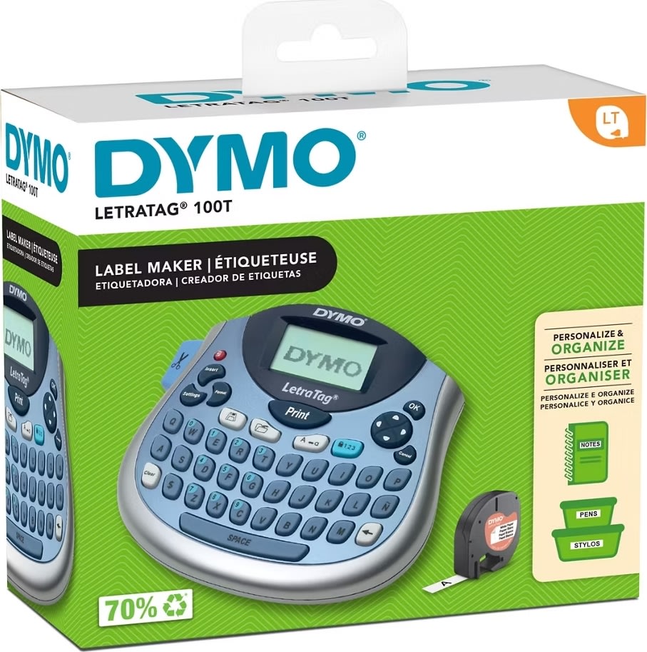 Dymo LetraTag 100T labelmaskine + 1 tape