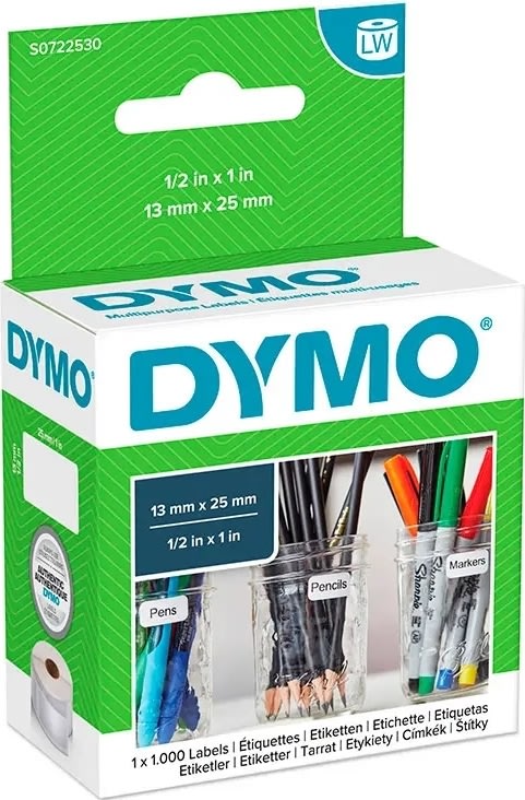 Dymo LW universal-etiket 13x25 mm