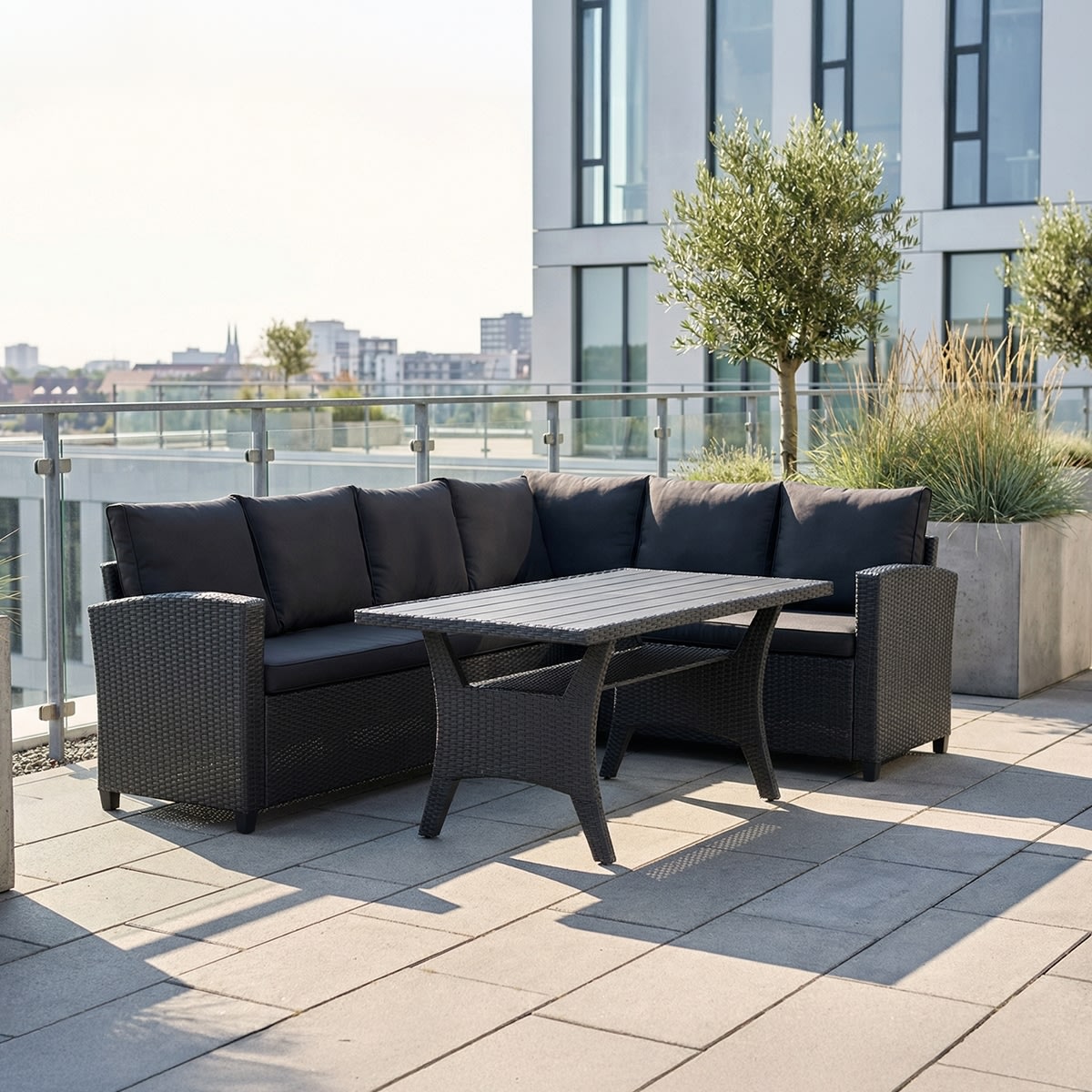 OUTDOOR sofasæt / loungesæt, Sort