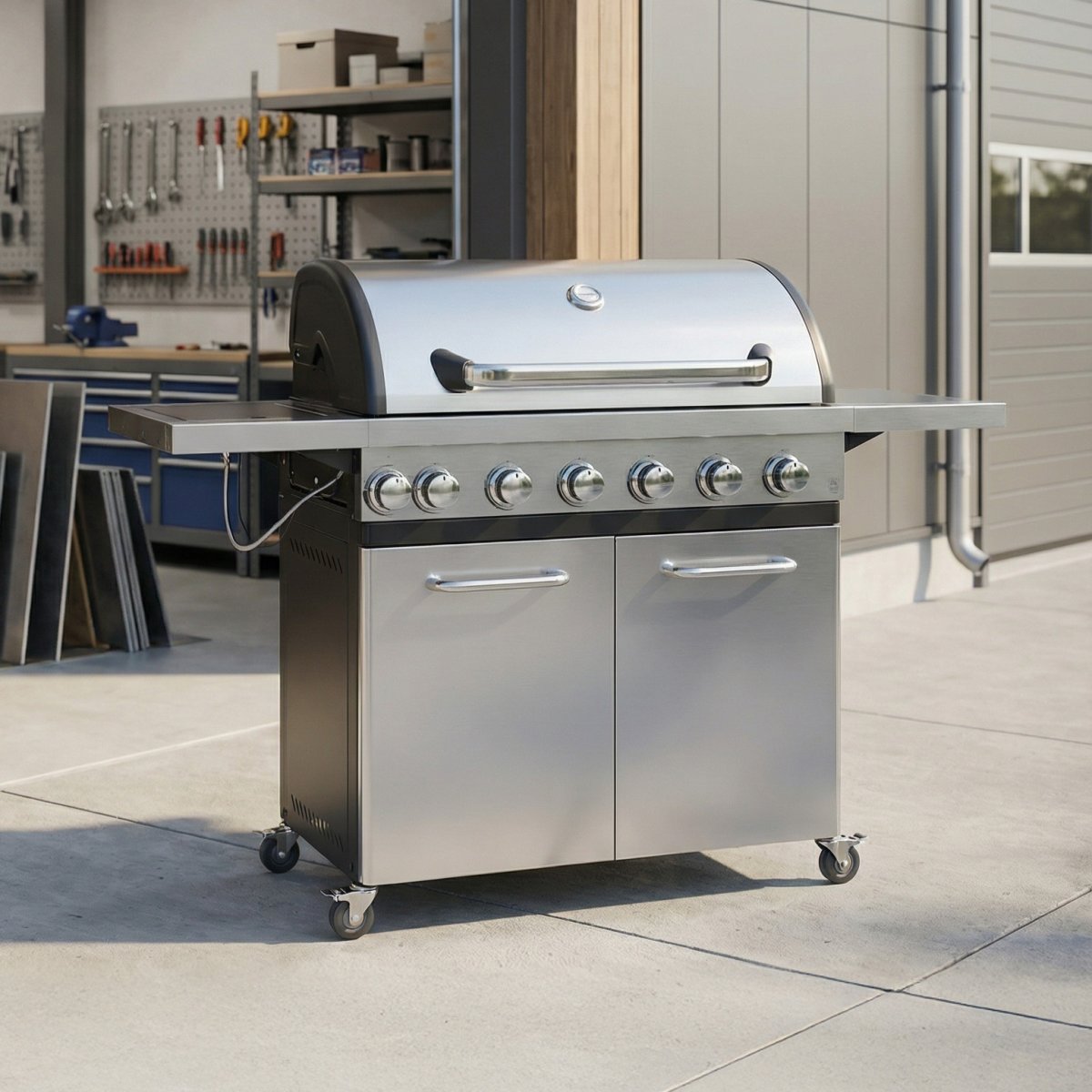 Pepper Deluxe gasgrill 6+1 brænder