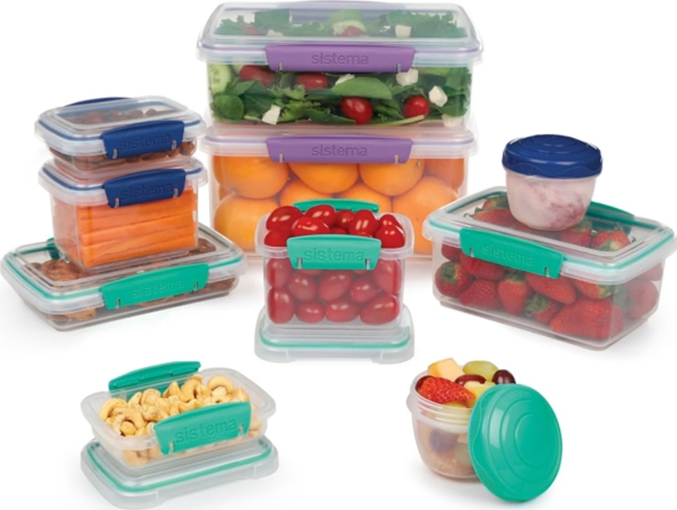 Sistema Klip It+ opbevaringsboks, 20 dele, mix