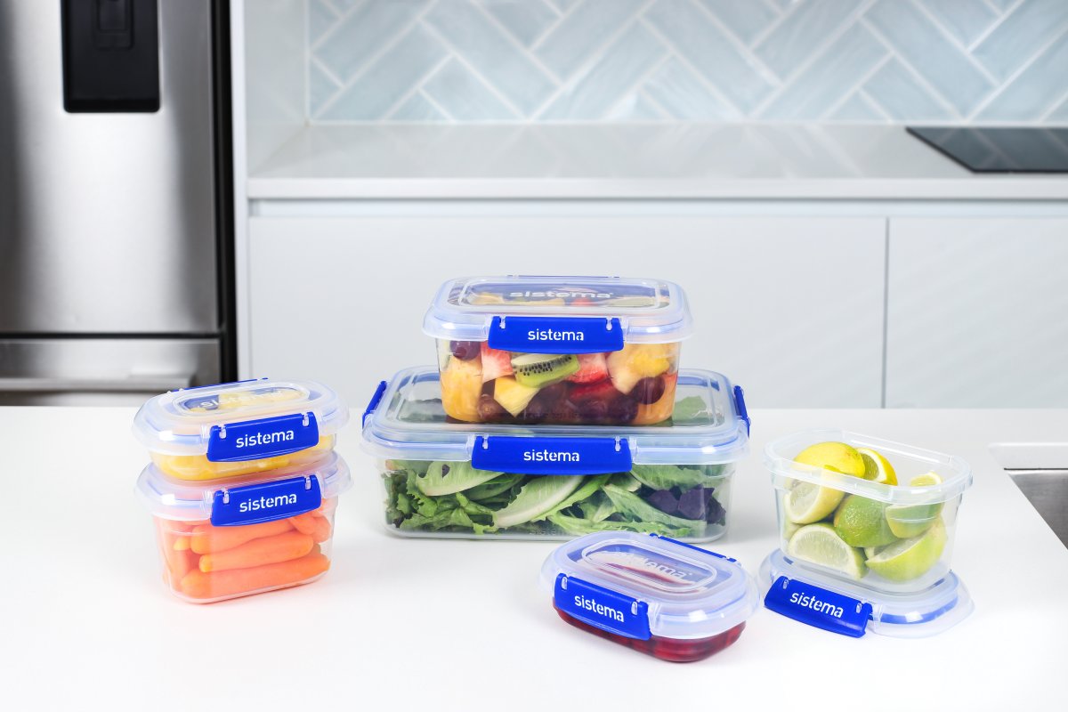 Sistema Klip It+ opbevaringsboks, 6-pak, blå