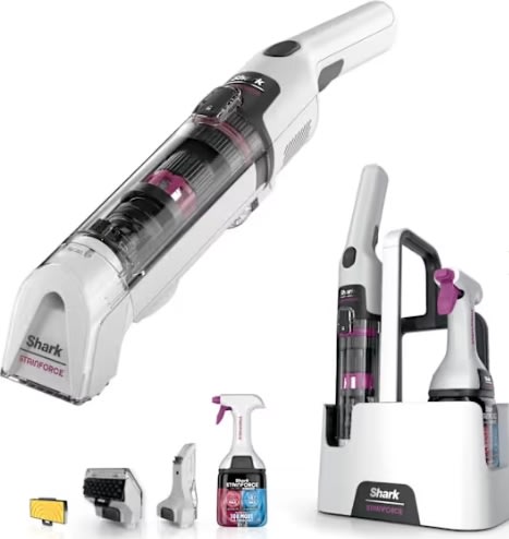 Shark Støvsuger - HX100EUT, Sort, Lyserød, Hvid