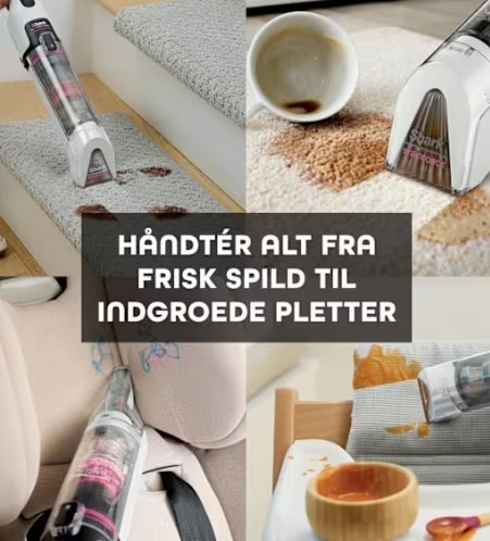 Shark Støvsuger - HX100EUT, Sort, Lyserød, Hvid