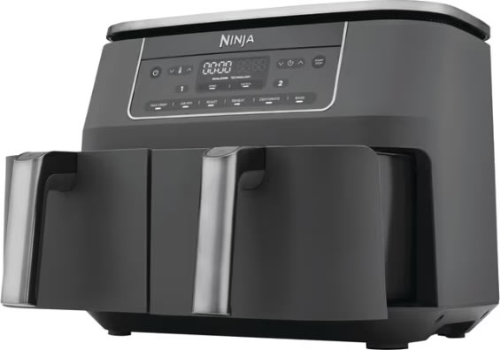 Ninja 2-rums Airfryer - DZ300EU, 2.4kW, Metalg
