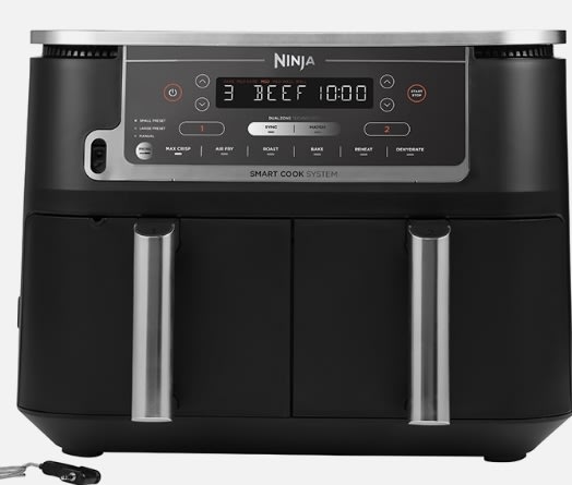 Ninja Foodi Dual Airfryer AF451, Termometer - 9,5L