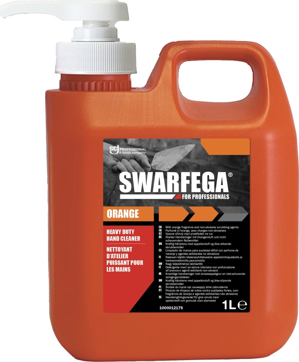 Swarfega Heavy Duty håndrens Orange, 1L m/ pumpe