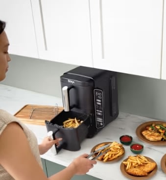 Ninja Double Airfryer - SL300EU, 2.47kW, Sort