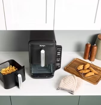 Ninja Double Airfryer - SL300EU, 2.47kW, Sort