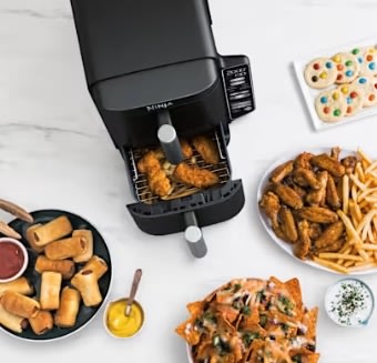 Ninja Double Airfryer - SL300EU, 2.47kW, Sort