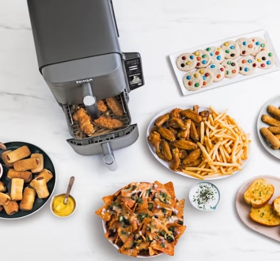 Ninja Dobbelt Airfryer SL400EU, XL, 2.47kW, Grå