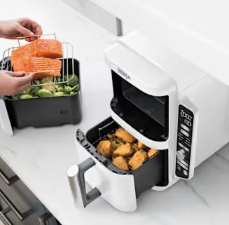 Ninja Double Airfryer - SL400EUWH, 2.47kW, Hvid