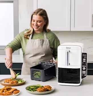 Ninja Double Airfryer - SL400EUWH, 2.47kW, Hvid