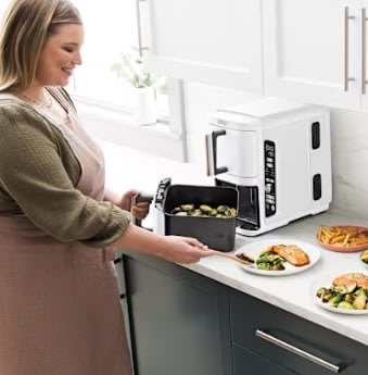 Ninja Double Airfryer - SL400EUWH, 2.47kW, Hvid