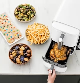 Ninja Double Airfryer - SL400EUWH, 2.47kW, Hvid