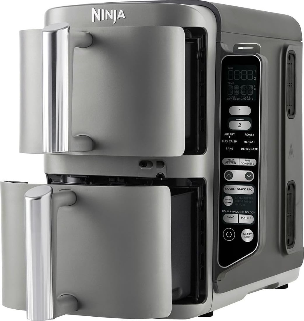 Ninja Dobbelt Airfryer - SL451EU, XL, 9,5 L Grå