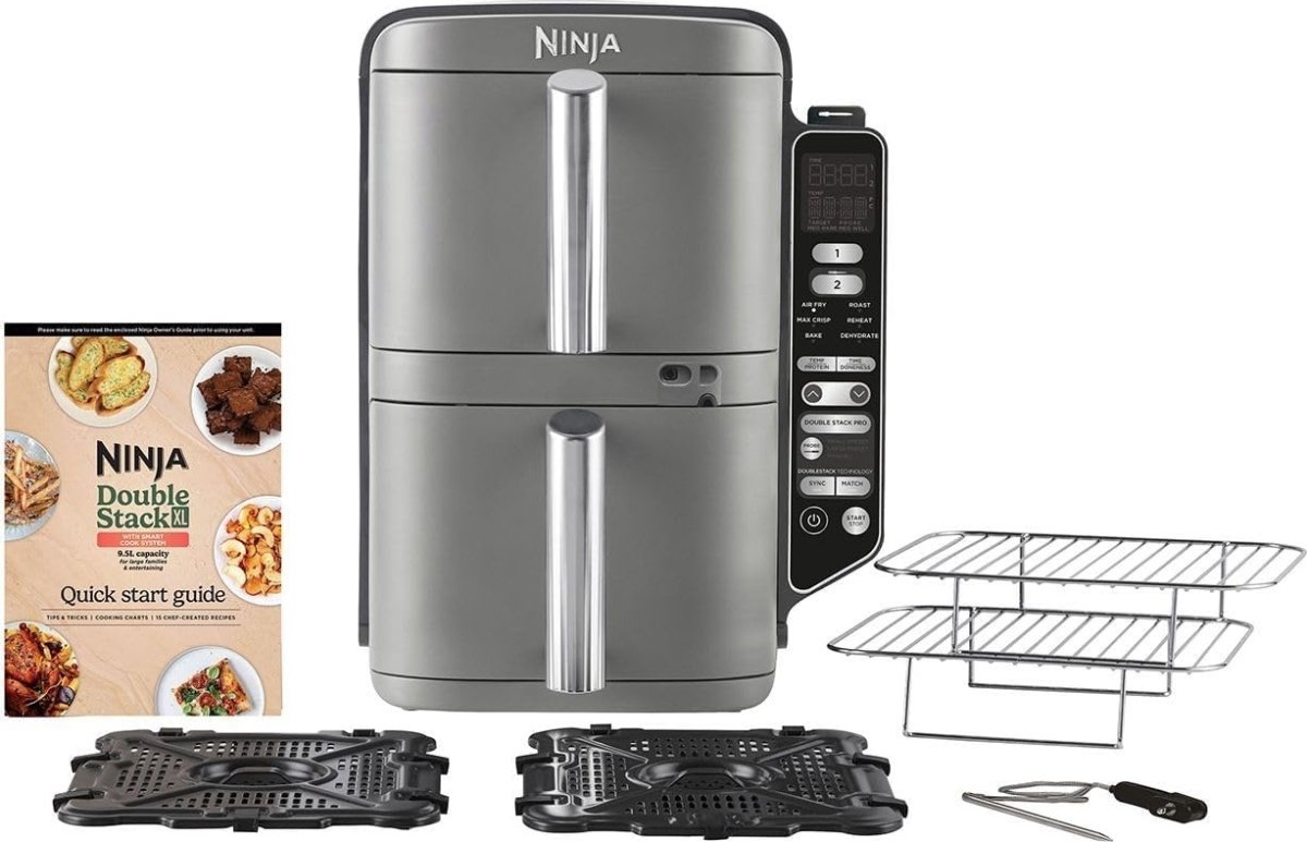 Ninja Dobbelt Airfryer - SL451EU, XL, 9,5 L Grå