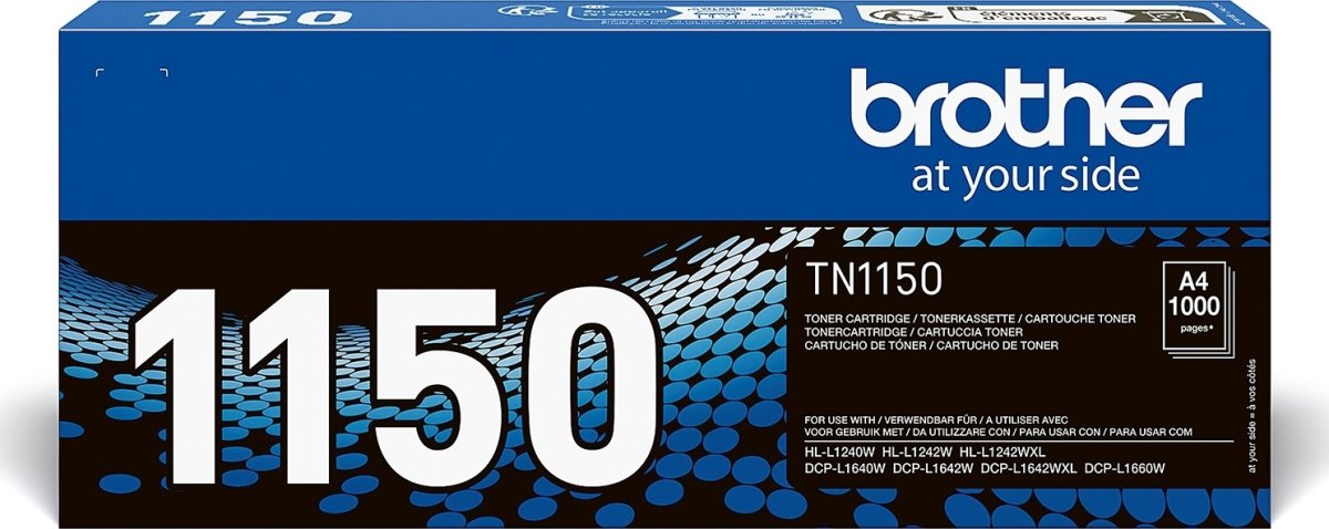 Brother TN1150 lasertoner, sort, 1.000 sider