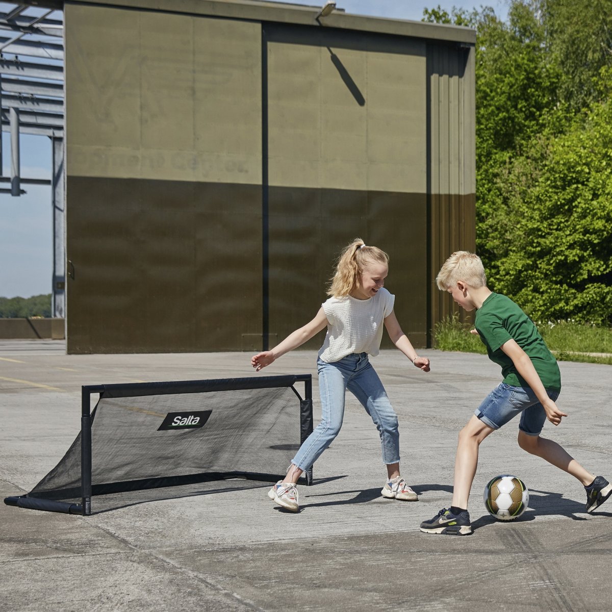 Salta Technic Fodboldmål 150x60x60, Sort