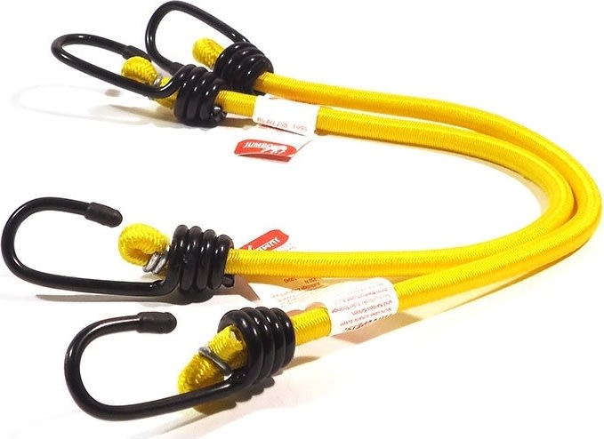 Jumbo Bagagestrop - 45cm, gul, 2stk