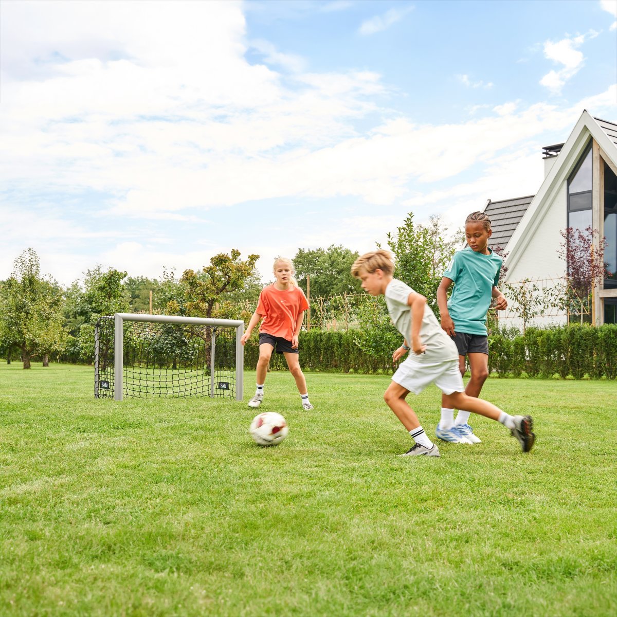 Salta Champion Fodboldmål 120x80x60 cm, Grå